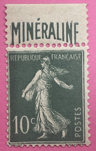 Timbre semeuse publicité - timbre,